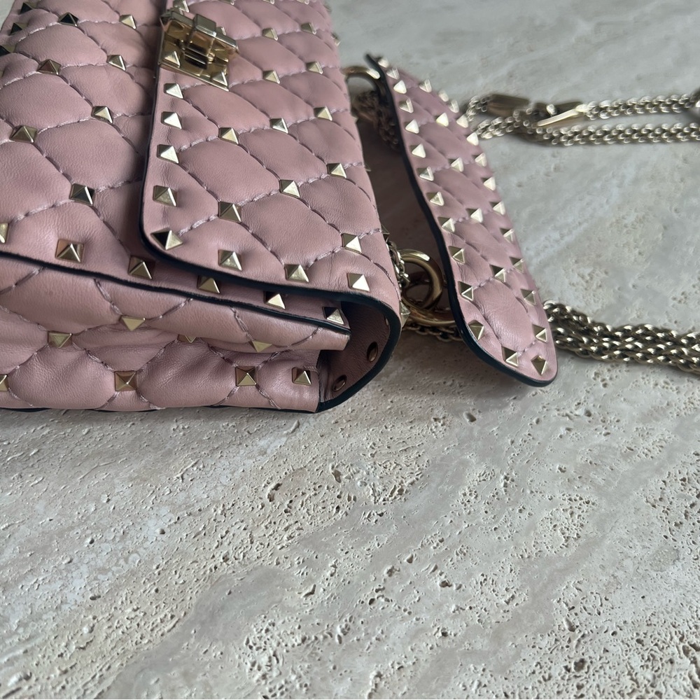 VALENTINO 💯 Authentic small Rockstud bag pink RARE 💕💕 - Picture 6 of 13